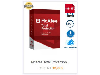 Safeguard your data by using our McAfee Total Protection 2022