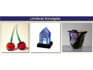 Det varierade utbudet av designer 3D-glasprodukter tillverkas av Sweden Crystal Design AB