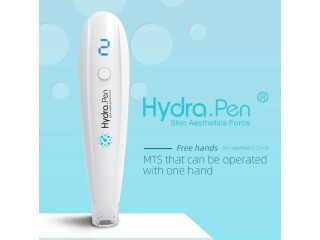 Dr. Pen uses their exclusive Hydra Pen with Professional microneedling serums