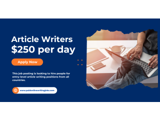 Article Writers - $250 a day